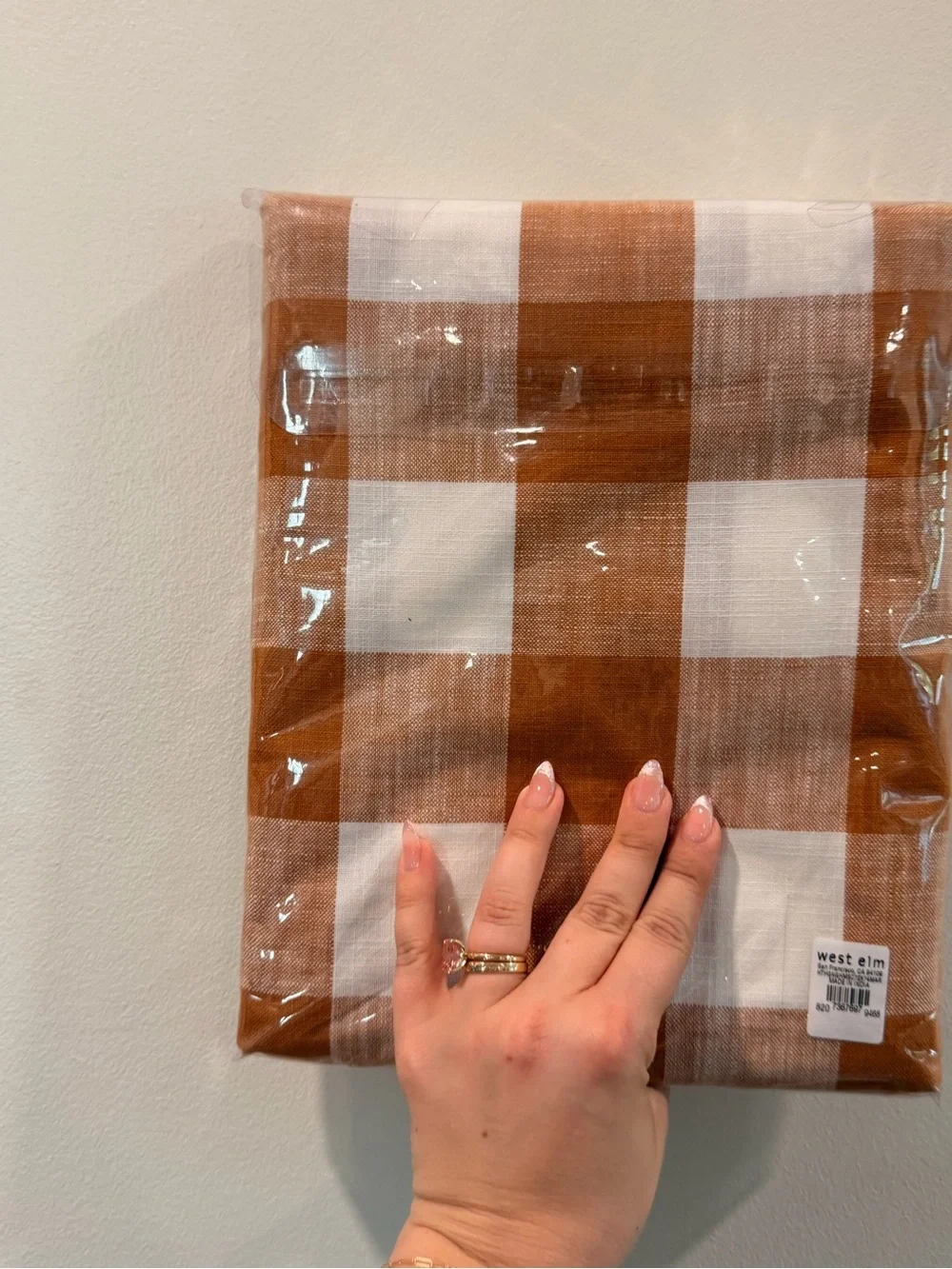 West Elm x Heather Taylor Home Gingham Shower Curtain - check
